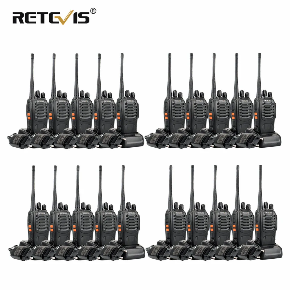 20 штук Retevis H777 Портативный Walkie Talkie портативная ВЧ-радиостанция отель/Ресторан двухстороннее радио Communicator любительская радиостанция