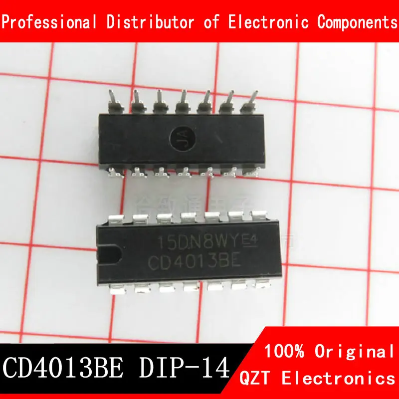 10PCS CD4013BE DIP14 CD4013 DIP-14 new and original IC