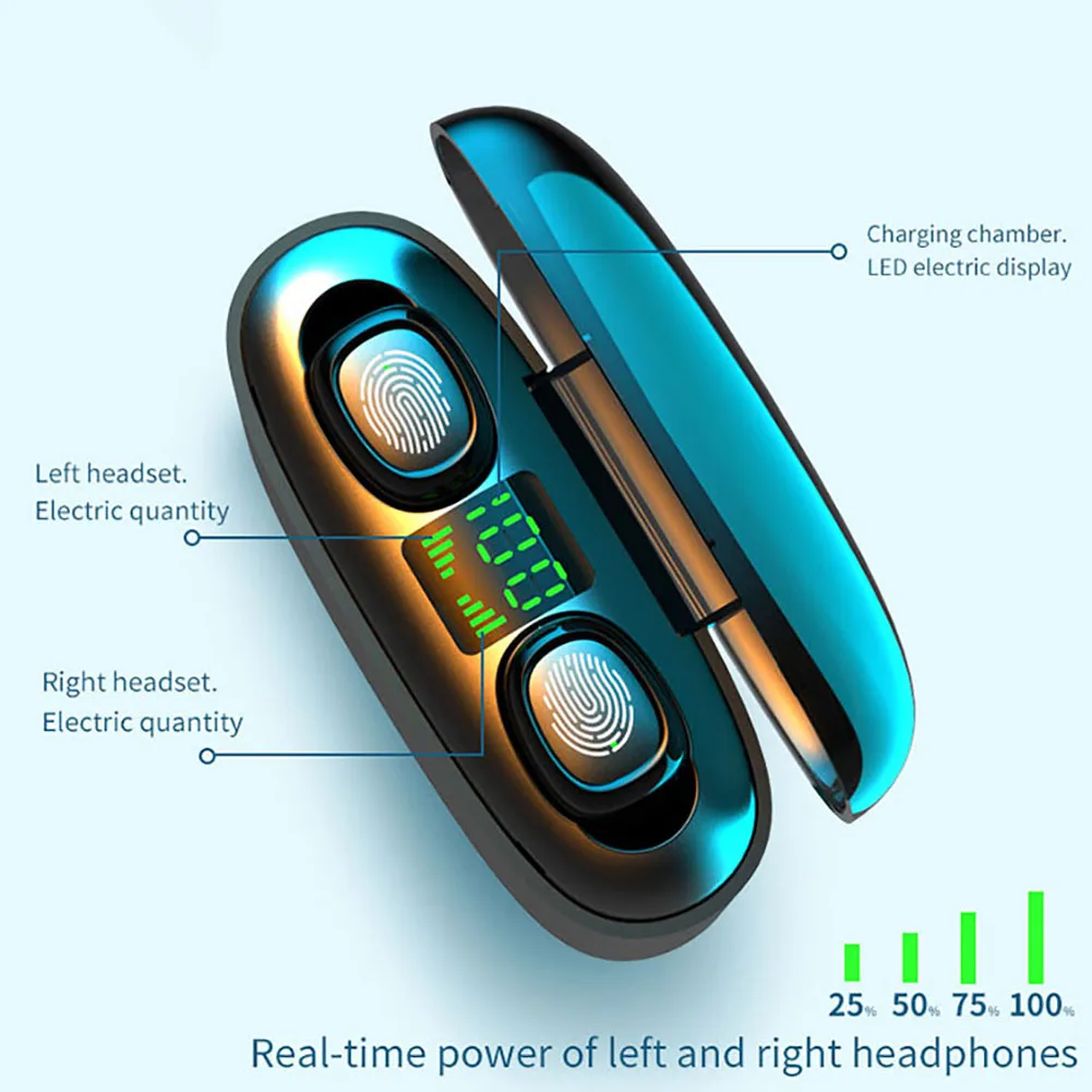2000mah Wireless Bluetooth 5 0 Headphone Stereo Sports Headphone Headphone For Iphone