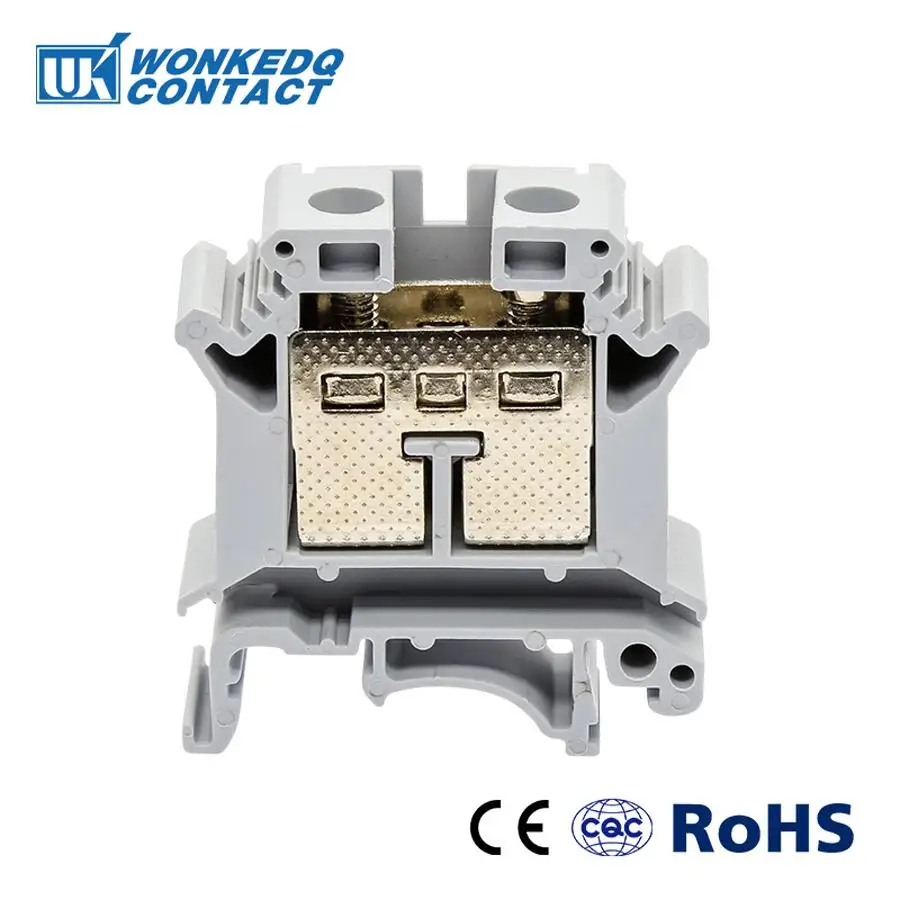 

Din Rail Terminal Blocks 10Pcs UK-25 Universal Class Connector Screw Terminal blocks UK25