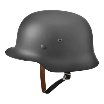 

Steel Sports Helmets German M35 Military Helmet Tactical Cycling Hiking Durable Waterproof Helmet 54-62cm Head Circumference