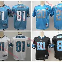 Stitiched, Детройт, Барри Сандерс, Кельвин Джонсон, возврат для мужчин Джерси