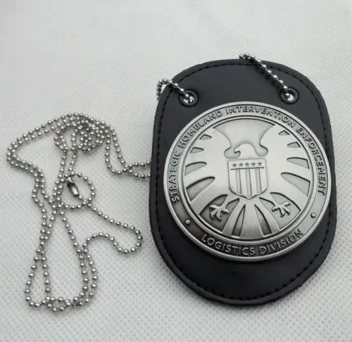 

Agents of shield S.H.I.E.L.D. Metal SHIELD Badge Pin & Badge Holder Cosplay Props Accessory Gift