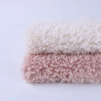 

280g polyester imitation wool clothing warm fabric lamb wool home textile rolling fleece