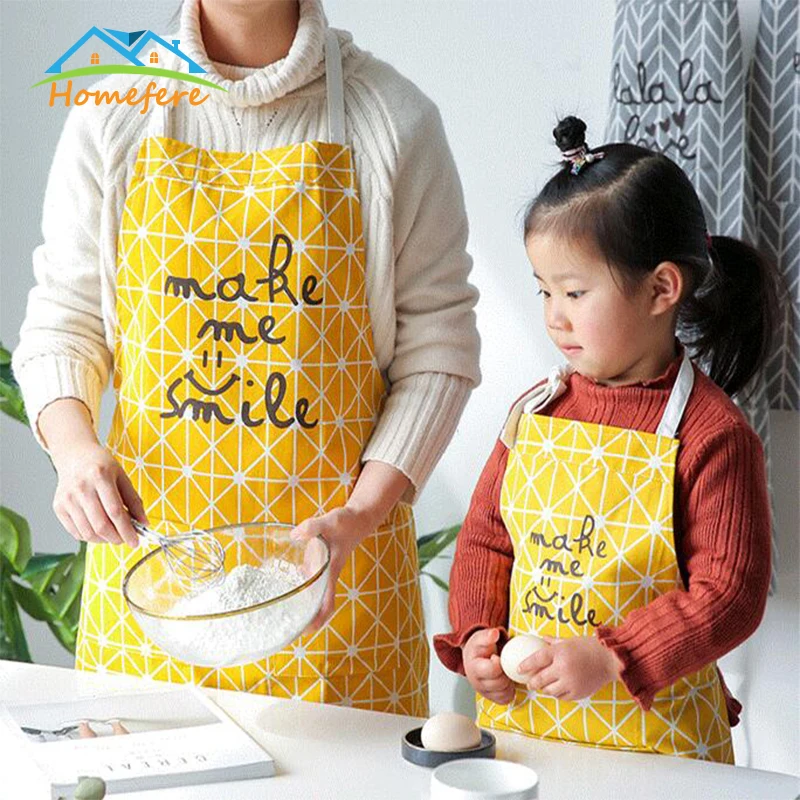 Free Shipping Kitchen Apron Kids Men Women Chef Cooking Aprons Cotton