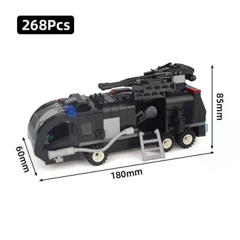 

268Pcs Model Bricks Kits Toy Black Hawk SWAT Cannon Car Water Vehicle Building Blocks DIY Kids Educational Toys