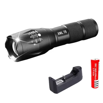 

LED Rechargeable Flashlight XML T6 Lantern torch 4000 lumens 18650 Battery Outdoor Camping Powerful Led Flashlight