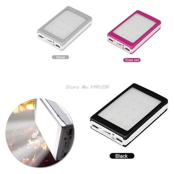 

Portable 5x18650 5V 1A Power Bank Case 18650 Solar Power Bank Case DIY Box Dual USB Kit Phone Charger Case With Flashlight