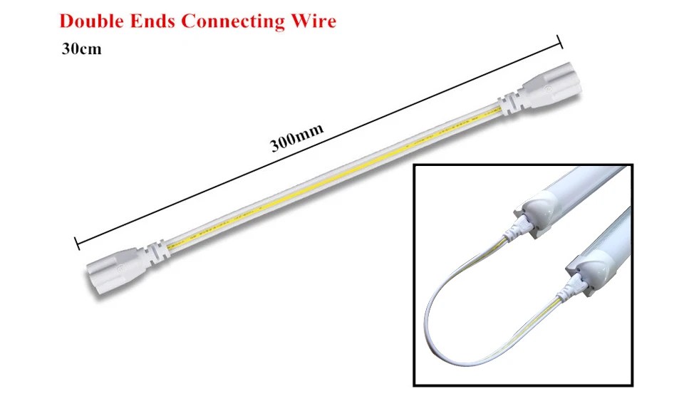 2FT T8 светодиодный прозрачный/молочный чехол 2835 SMD 2000 люменов T8 V-shape Интегрированный Светодиодный трубчатый AC85V-265V 20 Вт 96 шт. светодиодный светильник