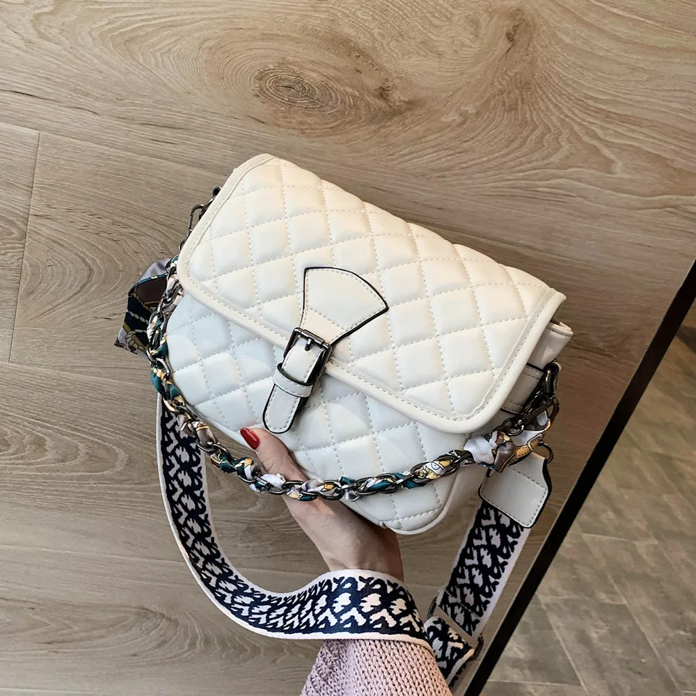 

New Small Square Crossbody Bags Lock Pu Leather Chain Shoulder Bag Woman Messeng luis vuiton gg bag channels handbags paris