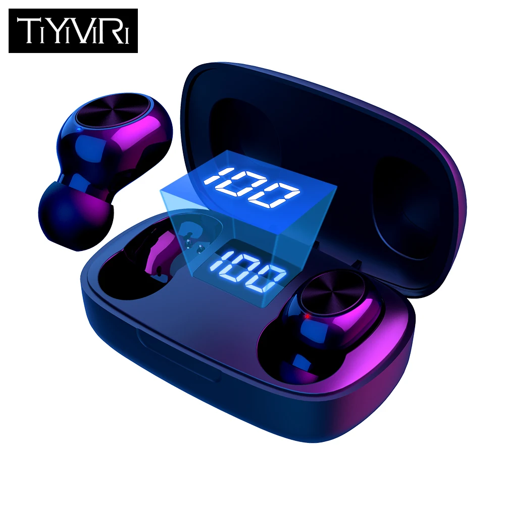 

TWS Bluetooth Earphone With Microphone LED Display Wireless Bluetooth Earbuds Earphones Waterproof Noise Cancelling Headsets