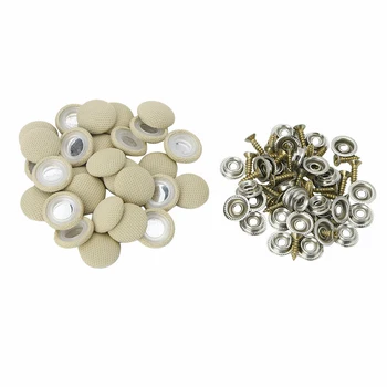 

100% Brand New 60PCS Cloth Car Roof Snap Rivets Car Roof Fixing Buckle With Screws Special Coating Keeps