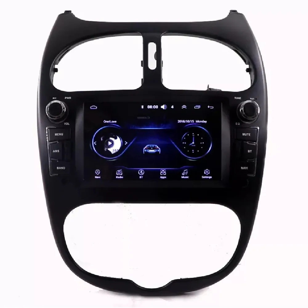 Android 10 Car Multimedia Player For Peugeot 206 CC 2000 - 2016 GPS Stereo Auto Radio Head Unit IPS Screen