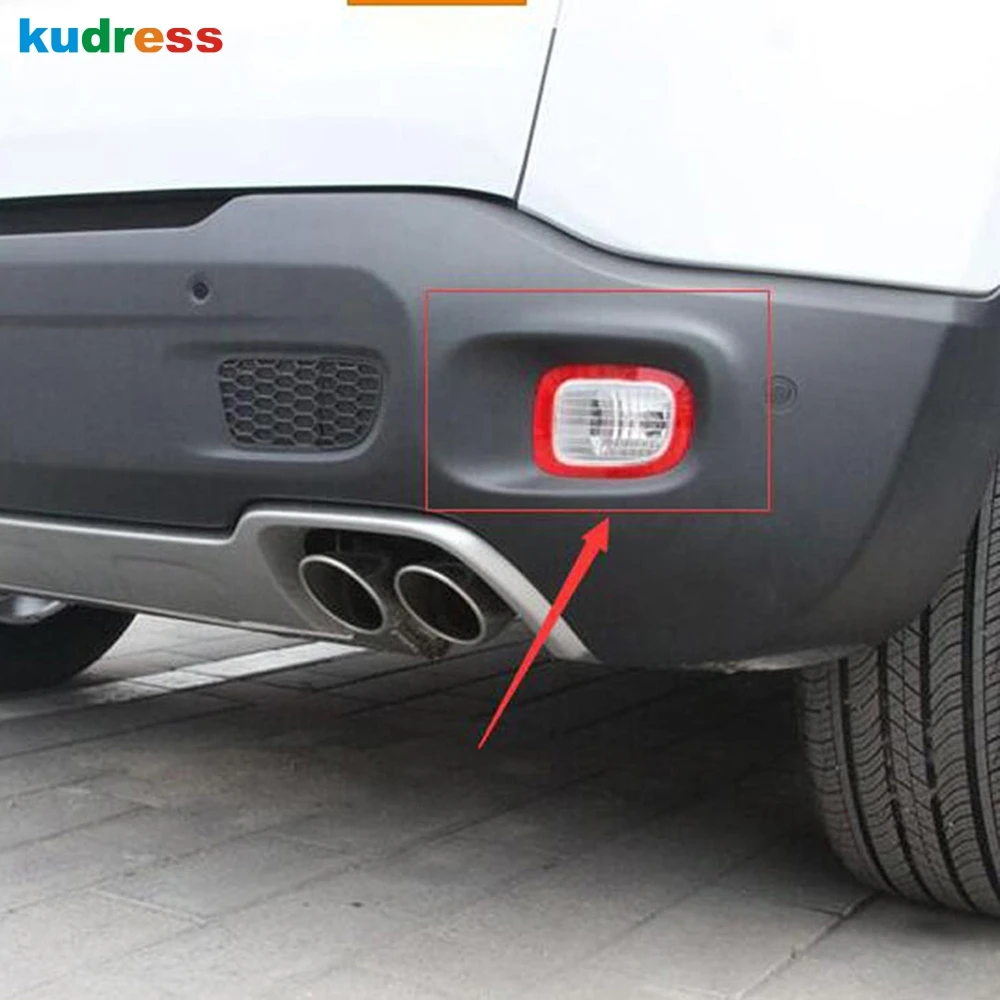 Для Jeep Renegade 2015 2016 2019 ABS хромированный задний противотуманный фонарь рамка