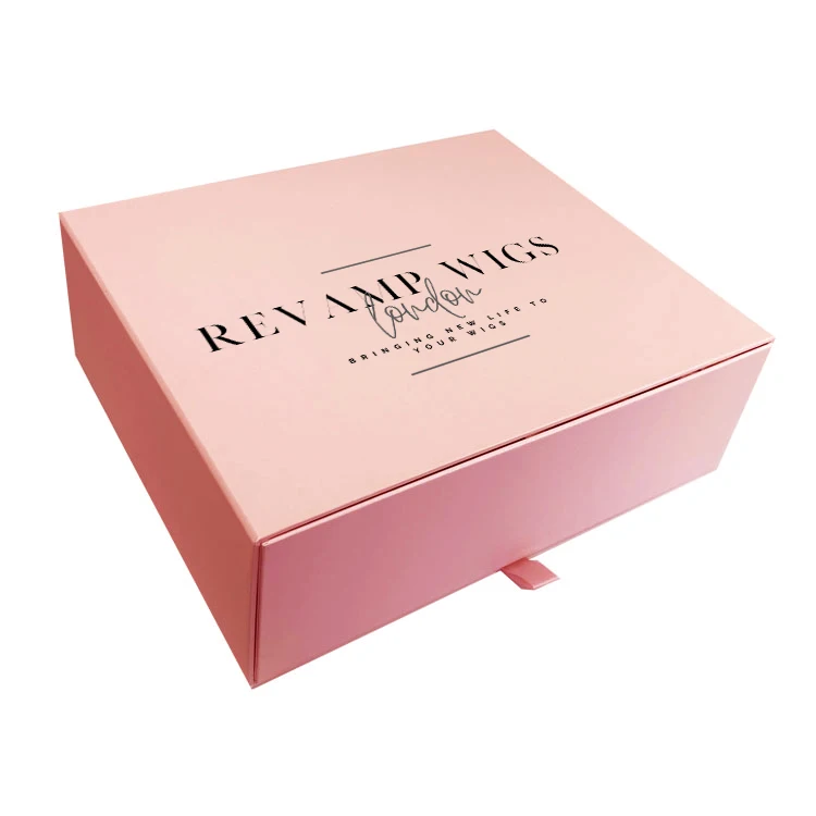 Hot Luxury Custom Design Cup Clothes Jewelry Hair Wig Drawer Cardboard Paper Gift Packaging Box with Silk satin lining insert 5
