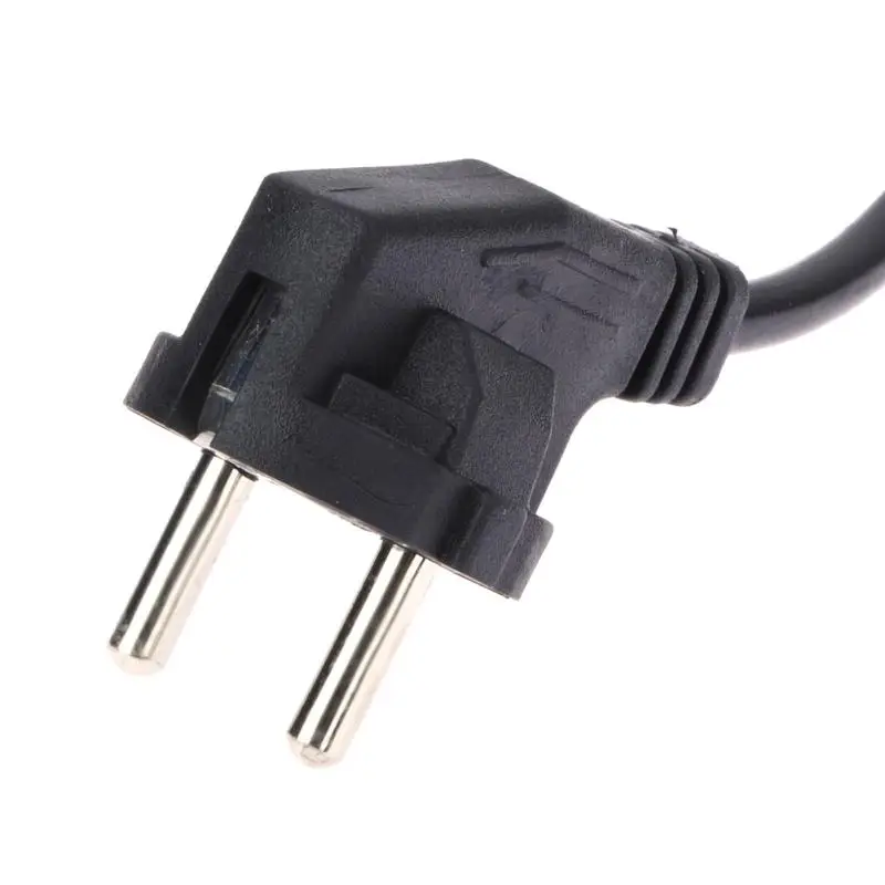 1 м ЕС 3 зубец 2 Pin AC Шнур питания для ноутбуков Кабель-адаптер для ноутбуков, игровых плееров, камер, принтеров AC адаптеры питания или зарядные устройства