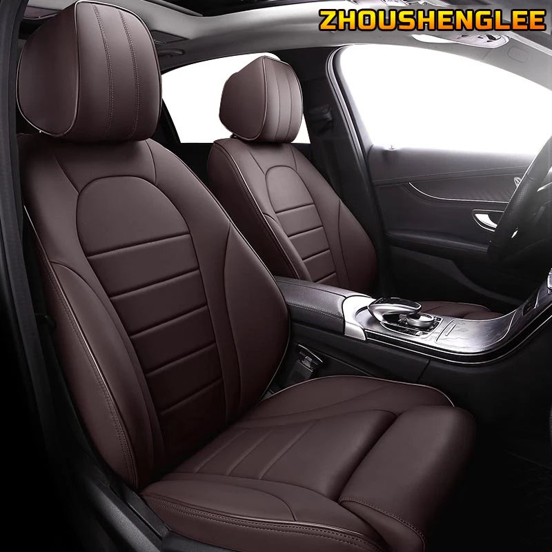 Custom Leather car seat covers For Mitsubishi PAJERO OUTLANDER EX ASX Grandis Eclipse Cross galant Lancer Zinger auto seats cars |