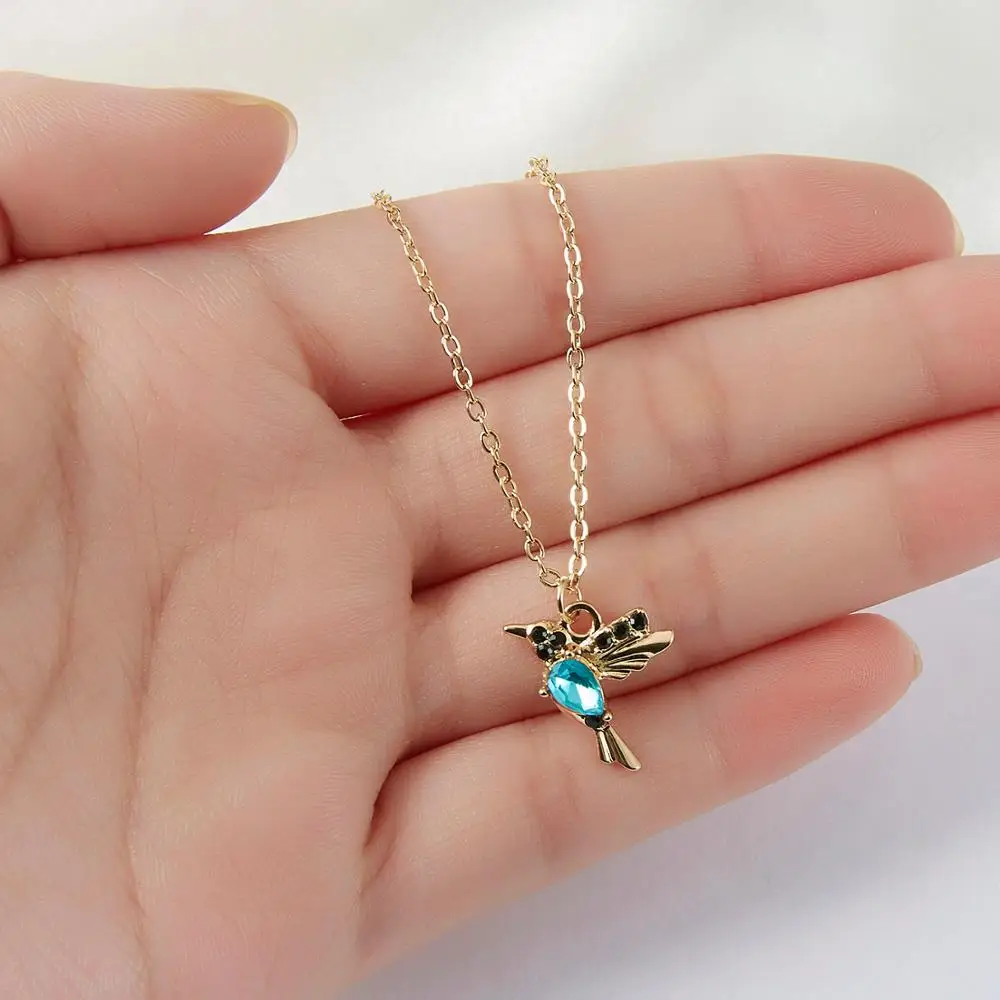 Hummingbird Fashion Necklaces | Hummingbird Necklace Pendants - Crystal  Necklaces - Aliexpress