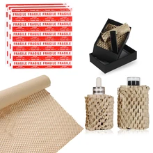 Large Roll Wrapping Paper Tissue Paper For Wedding Birthday Party Art Craft Handmade Honeycomb Brown Kraft Paper Packaging