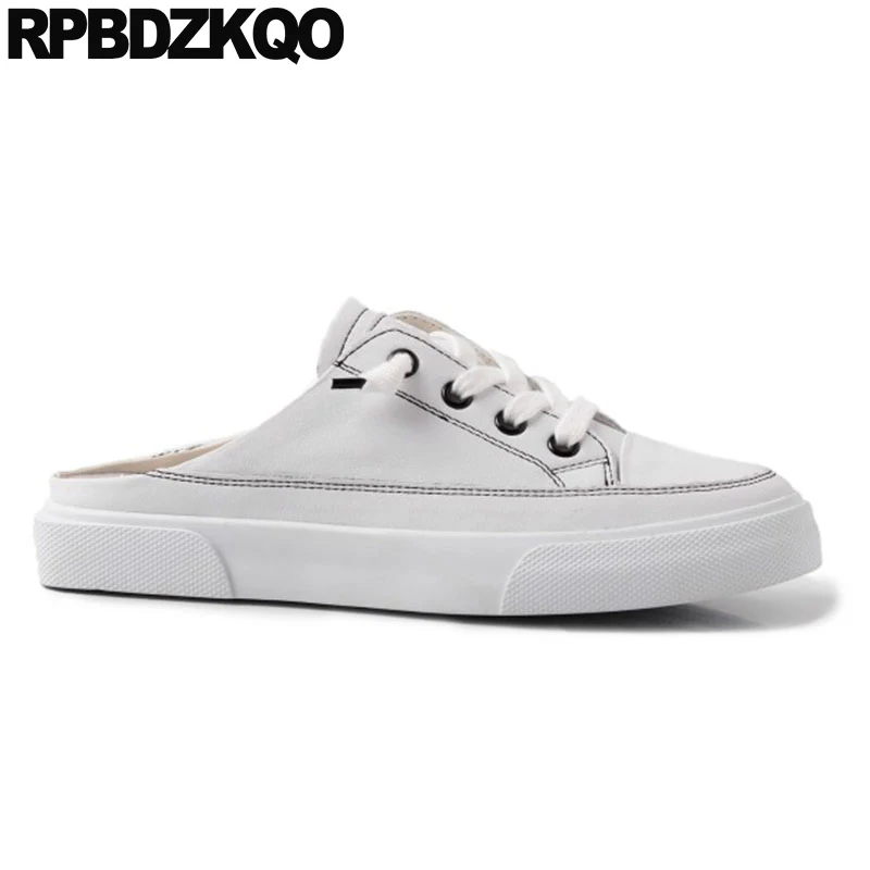 ladies slip on white trainers