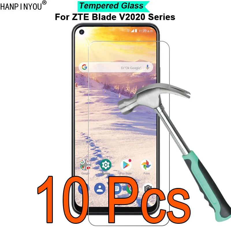 

10 Pcs/Lots For ZTE Blade V2020 / Vita / Smart 9H Hardness 2.5D Ultra-thin Toughened Tempered Glass Film Screen Protector Guard