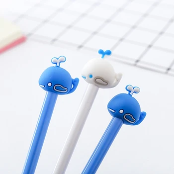 

1 Pieces Lytwtw's Cute Kawaii Cartoon Whale Gel Pen School Office Supply stationery creative sweet pretty lovely narwhal Korea