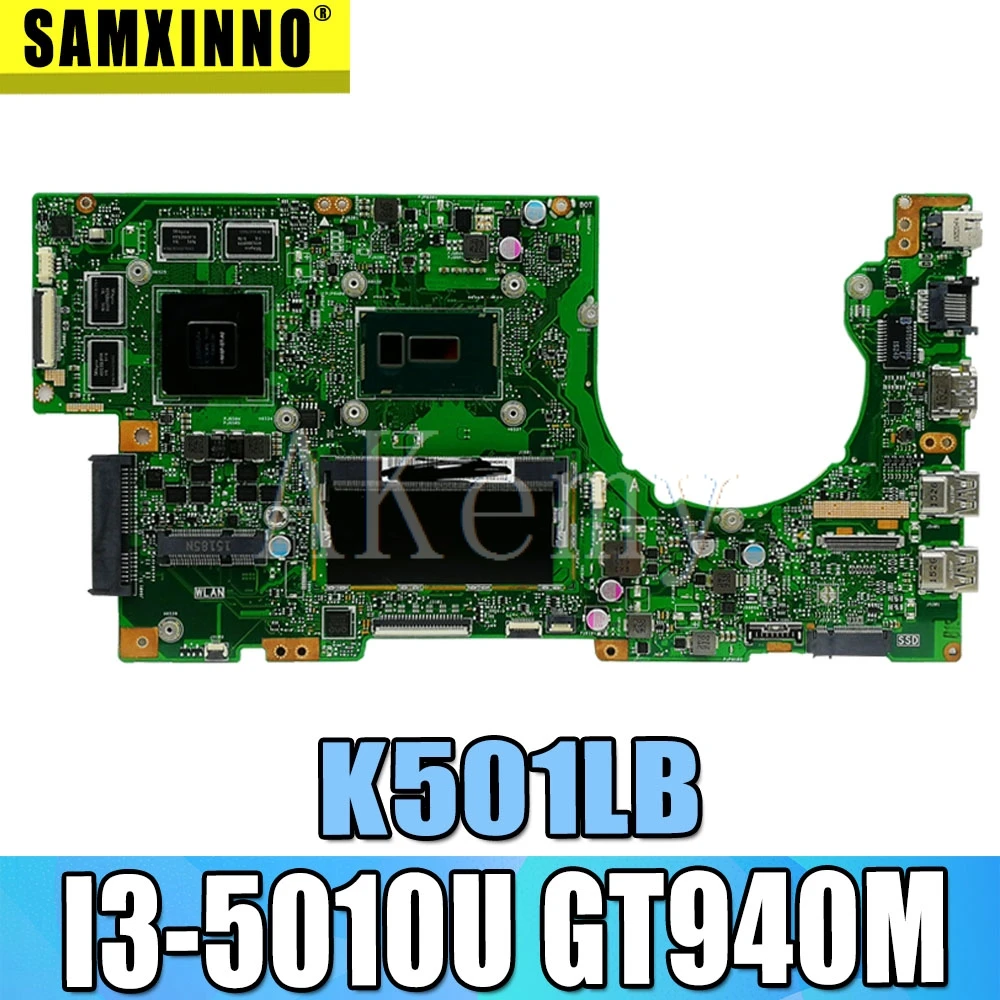 SAMXINNO K501LB материнская плата для ноутбука ASUS K501LX K501LN K501LB A501L K501L V505L материнская плата тесты Ok I3-5010U GT940M 4 Гб