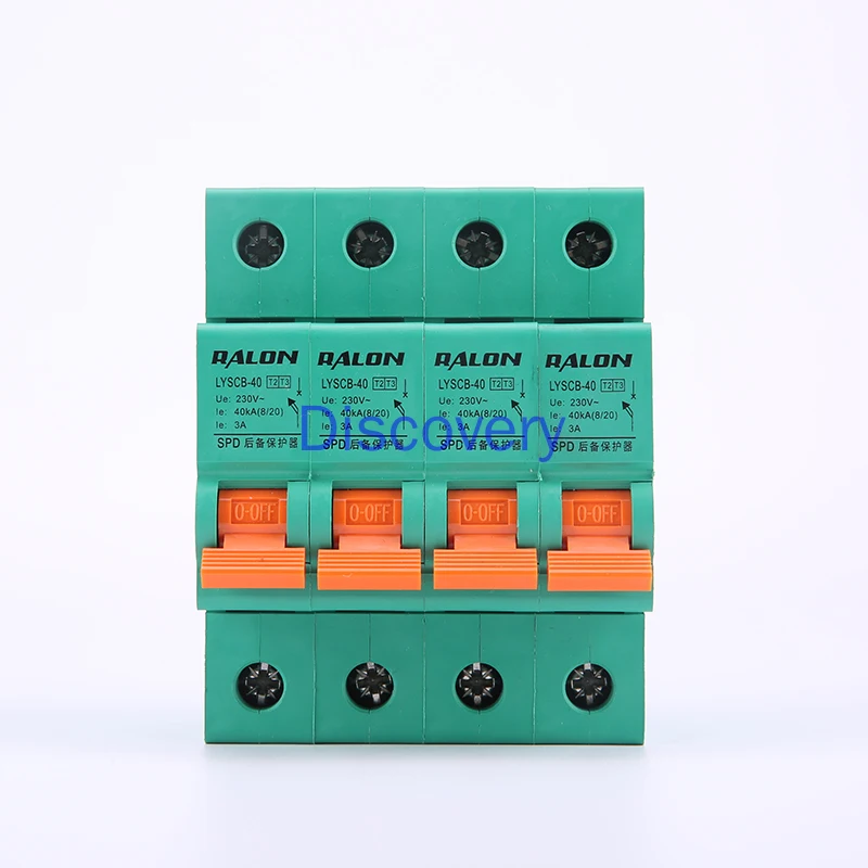 Backup Surge 380V Trifase 4Pspd Surge Protector Alimentatore Domestico 220V Scaricatore Contro Il Fulmine