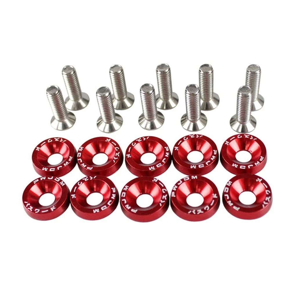 Moto Screws For Honda Suzuki Yamaha Motorbike Nut Bolts License Plate Bracket Installation Fixing Motorcycle Car Screws 6MM
