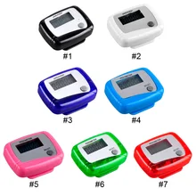 Случайный карманный ЖК-шагомер мини-шагомер с одной функцией бегущий счетчик шагов ЖК-цифровой прогулочный ЖК-счетчик с коробкой посылка