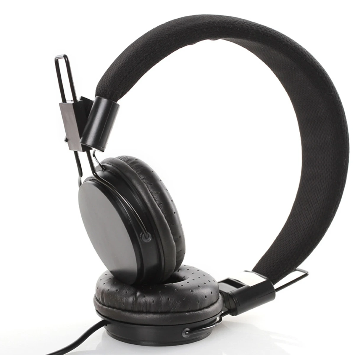 Foldable 3 5mm Wired Headphone With Mic Strechable Headband Stereo Sound Headset Adults Kids Earphones For IPad Tablet Phone