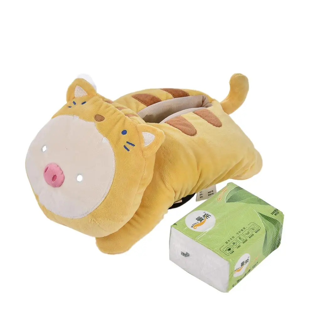 High Quality Universal Car Armrest Box Tissue Creative Cartoon Cute Tissue Box Car Interior Products Car Accessories - Название цвета: Variety pigPaper