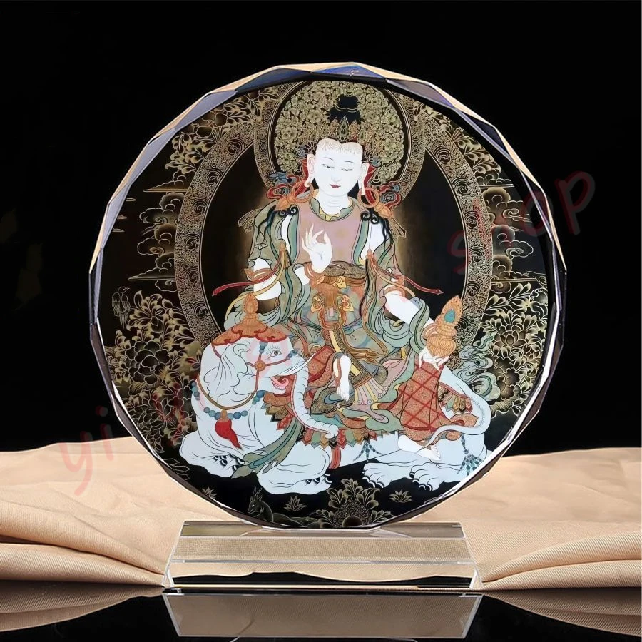 Чистый портрет будды ручной росписи, статуя Будды танка Puxian Bodhisattva, хрустальное украшение, товары для рукоделия