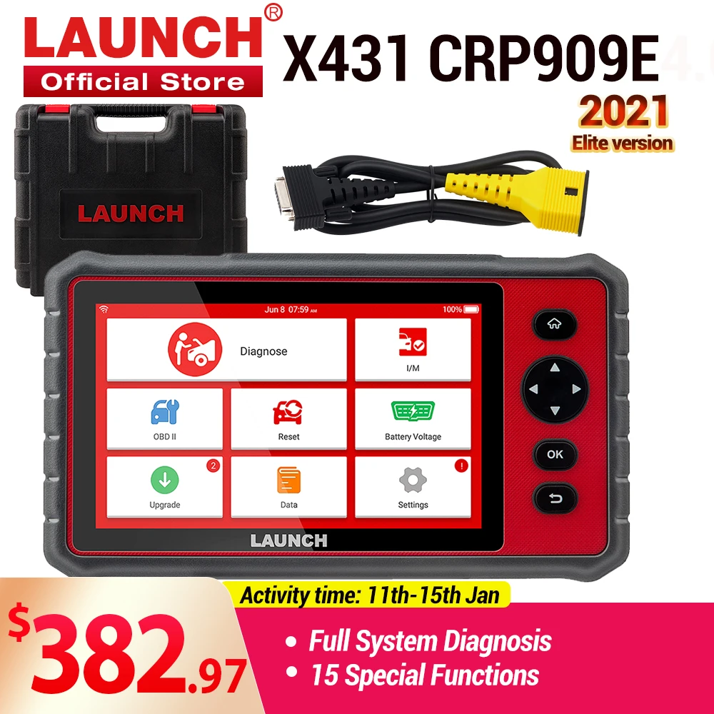 LAUNCH X431 CRP909E OBD2 автомобильный полный диагностический инструмент считыватель