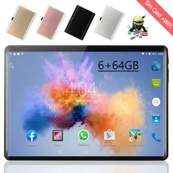 

2020 New Android Tablets Deca Core Android 8.0 OS 4G-LTE 10 Core 6GB RAM 128GB ROM 8.0 M 2.5D Glass GPS Tablets 10 10.1