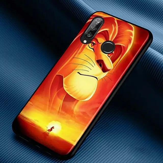 The Lion King Silicone Phone Case for Huawei P30 P20 P40 Lite E Pro P Smart Z Plus 2019 P10 P9 Lite Black Cover Style 01