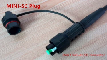 MINI-SC plug 10 шт. MINI-SC водонепроницаемый разъем волоконно-оптический адаптер розетка ftth ELINK - Цвет: MINI-SC plug