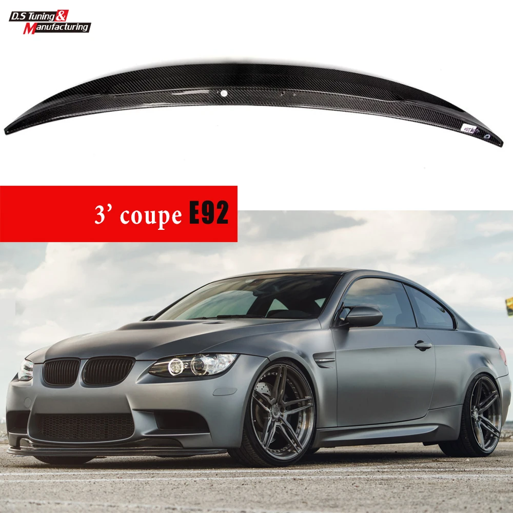 Fit for E92 & E92 M3 Carbon Spoiler Car Styling Rrear Deck Lid Spoiler Car Wing for BMW 2006 - 2012 Coupe Only