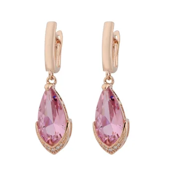 

Irina korean earrings 2020 Water Drop dangle earrings fashion jewelry 585 Rose gold earrings for women vintage jewelry