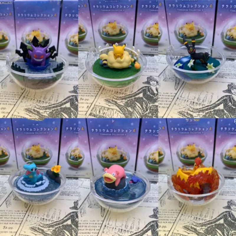 Милый Totodile медленный Umbreon Gengar в прозрачном шаре фигурка игрушки pkm аниме фигурка Рождественский подарок для детей