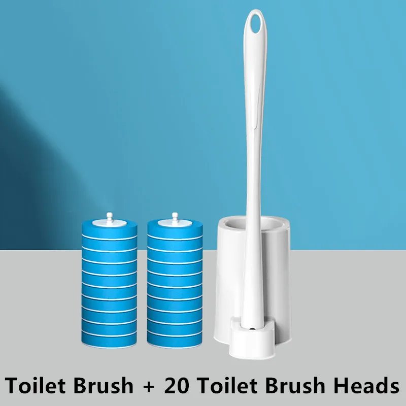 3 Set 21Pcs Disposable Crevice Cleaning Brushes for Toilet Corner