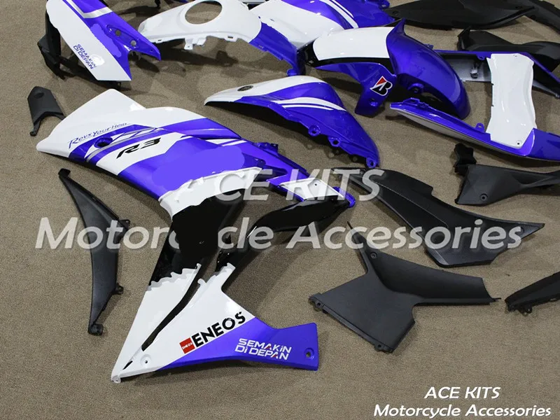 Мотоциклетный обтекатель abs подходит для Yamaha R25 R3 корпусные детали пресс-форм ACEKITS Магазин № 0168