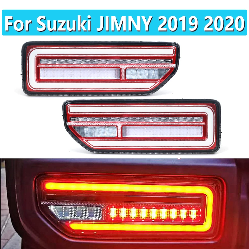 

2X для Suzuki JIMNY 2019 2020 для JB64/JB74 автомобильный Светодиодный отражатель задний фонарь задсветильник фонарь стояночный стоп-светильник поворотный сигнал