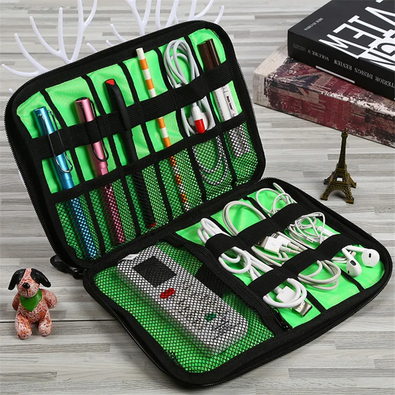 

Protable Cable Organizer Travel Digital Electronic Accessories Pouch Case USB Charger Power Bank Holder Kit Bag USB Cable Pouch