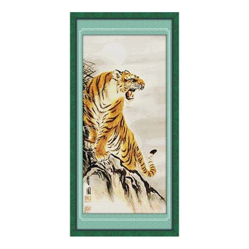

Joy Sunday Animal Style Uphill tiger(1) (2) CROSS-STITCH Set Child Handmade DIY Embroidery Kits for Home Decor and Surprise Gift