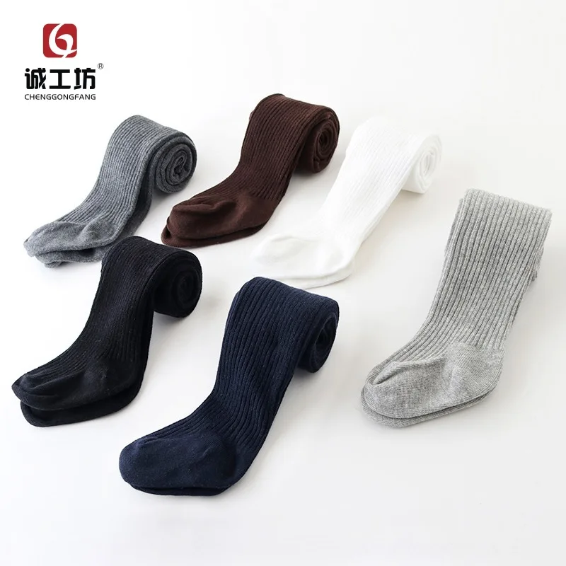 

Cheng gong fang Spring And Autumn tiao wen kuan Girls' Pantyhose BABY'S Non-slip Socks Girls Large Bottom Cotton Leggings