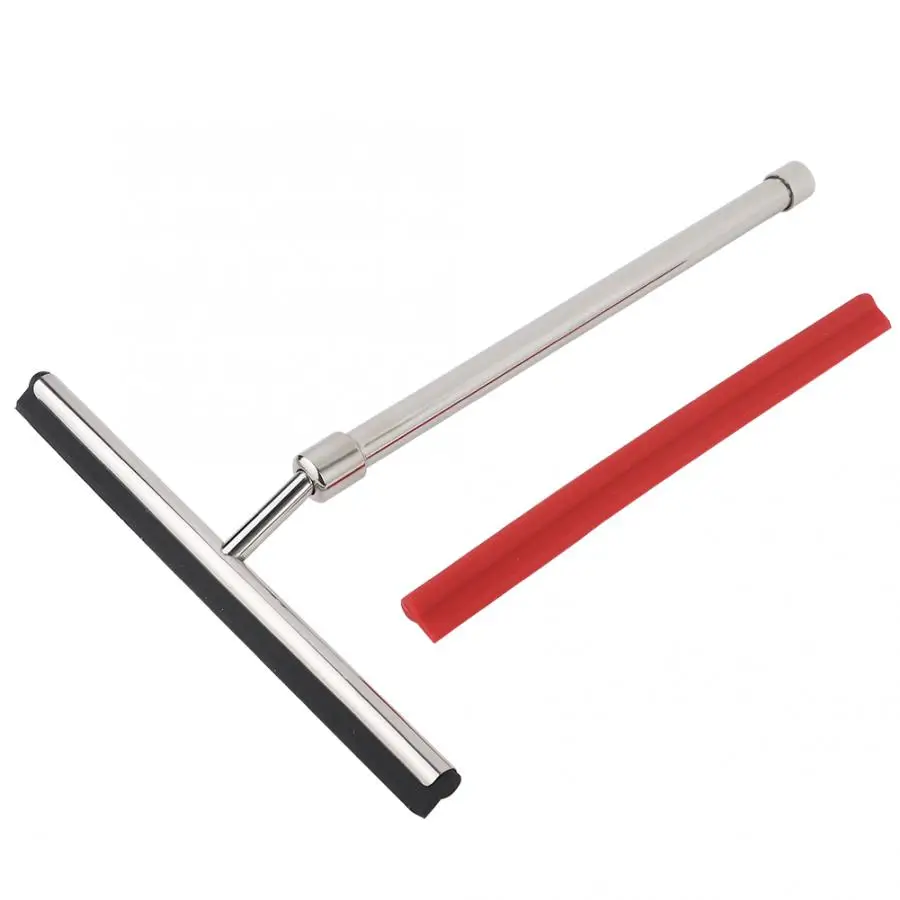 

Extendable Handle Stainless Steel Window Glass Cleaner Wiper Bathroom Mirror Brush Washing Windows Glass Cleaning Brushes