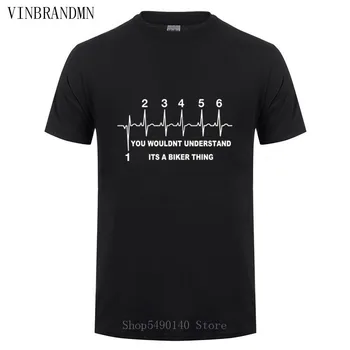 

1N23456 You Wouldn't Understand Biker Thing T Shirt Motocross Motorcycle Gear Shift life line T-Shirt Motobiker Heartbeat Tshirt