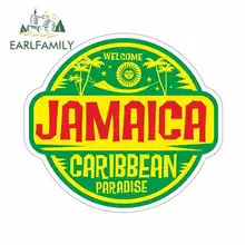 EARLFAMILY 13cm x 13cm for JAMAICA Funny Car Stickers RV VAN DIY Fine Decal Bumper Trunk Truck Graphics Vinyl JDM Accessories