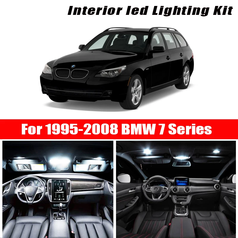 Для 1995 2008 BMW 7 серии E38 E65 E66 белые автомобильные аксессуары Canbus без ошибок